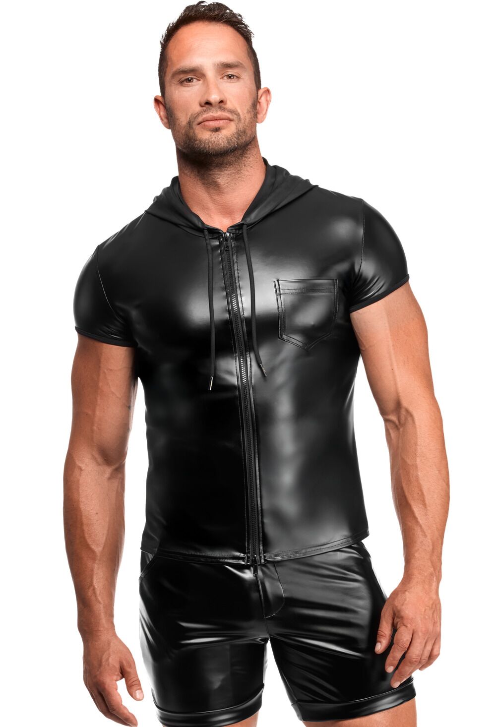 Чоловіча футболка з капюшоном Noir Handmade H085 Vexen hooded T-shirt XXL