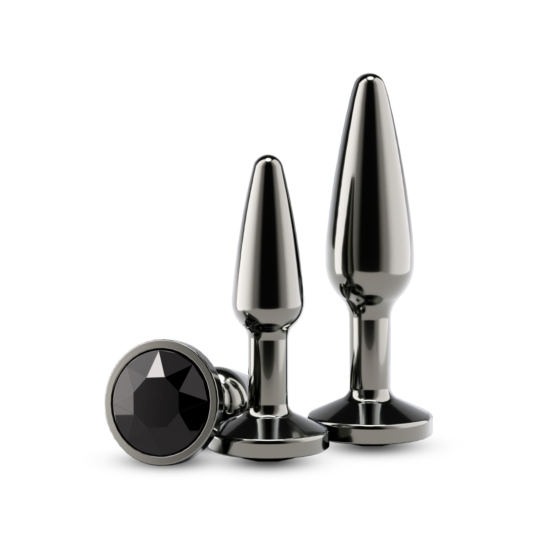 Набір анальних пробок NS Novelties Rear Assets - Tapered Trainer Kit - Gunmetal - Black
