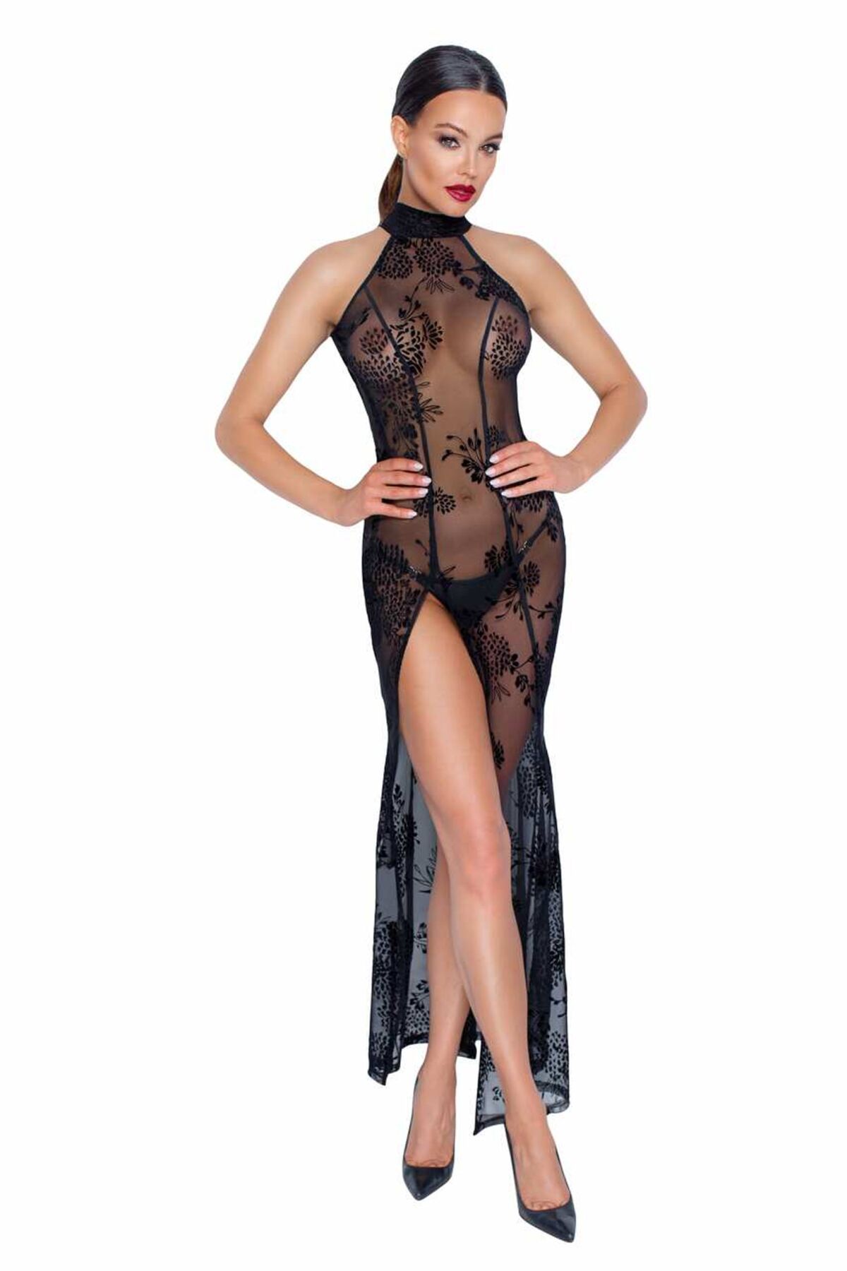 Довга сітчаста сукня Noir Handmade F239 Long tulle dress, M