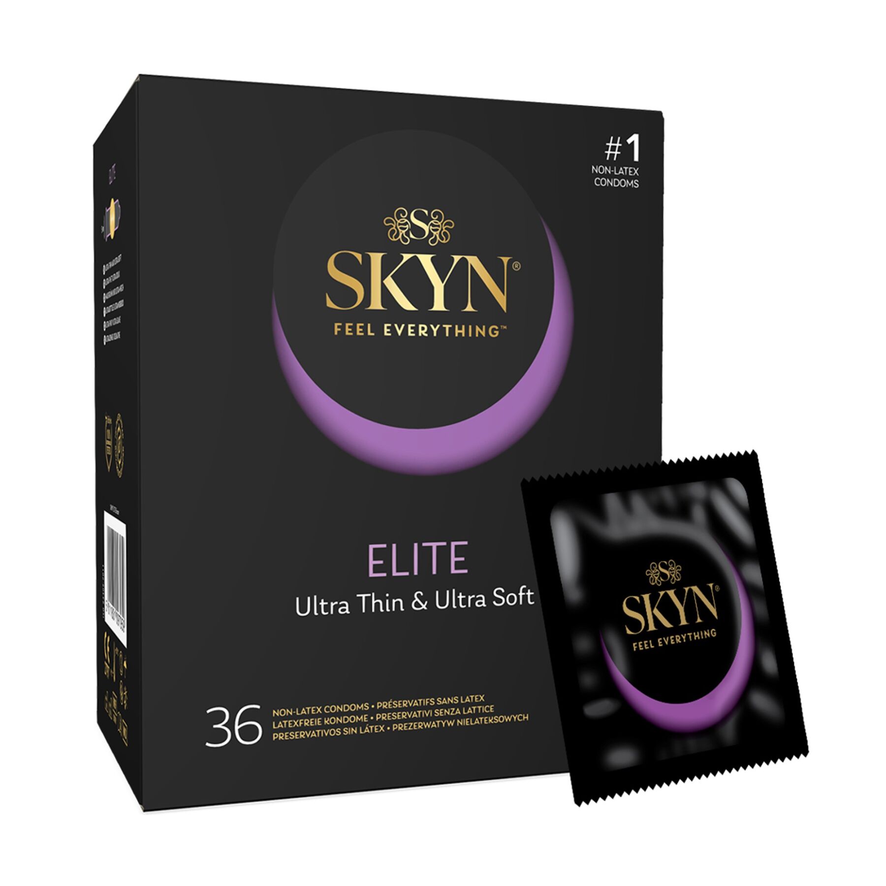 Безлатексні преміум-презервативи SKYN Elite 36 шт, ультратонкі