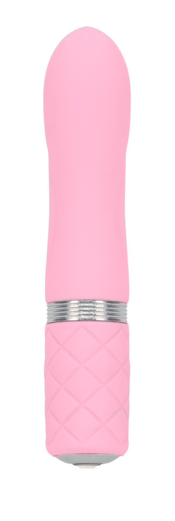 Розкішний вібратор PILLOW TALK - Flirty Pink з кристалом Swarovski, гнучка головка