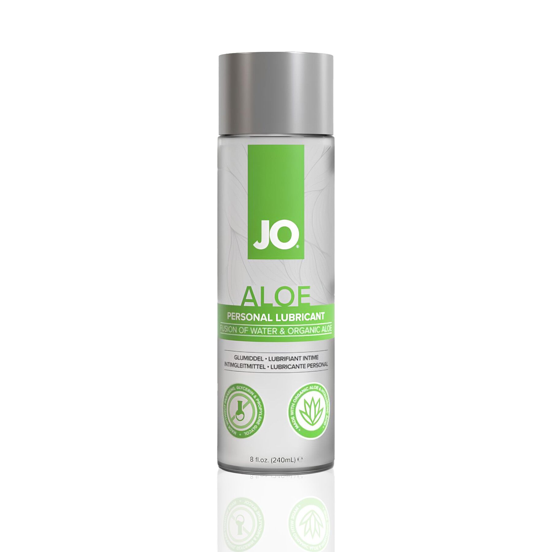 Змазка на водній основі JO H2O Organic Aloe (240 мл), зволожувальний та заспокійливий ефект