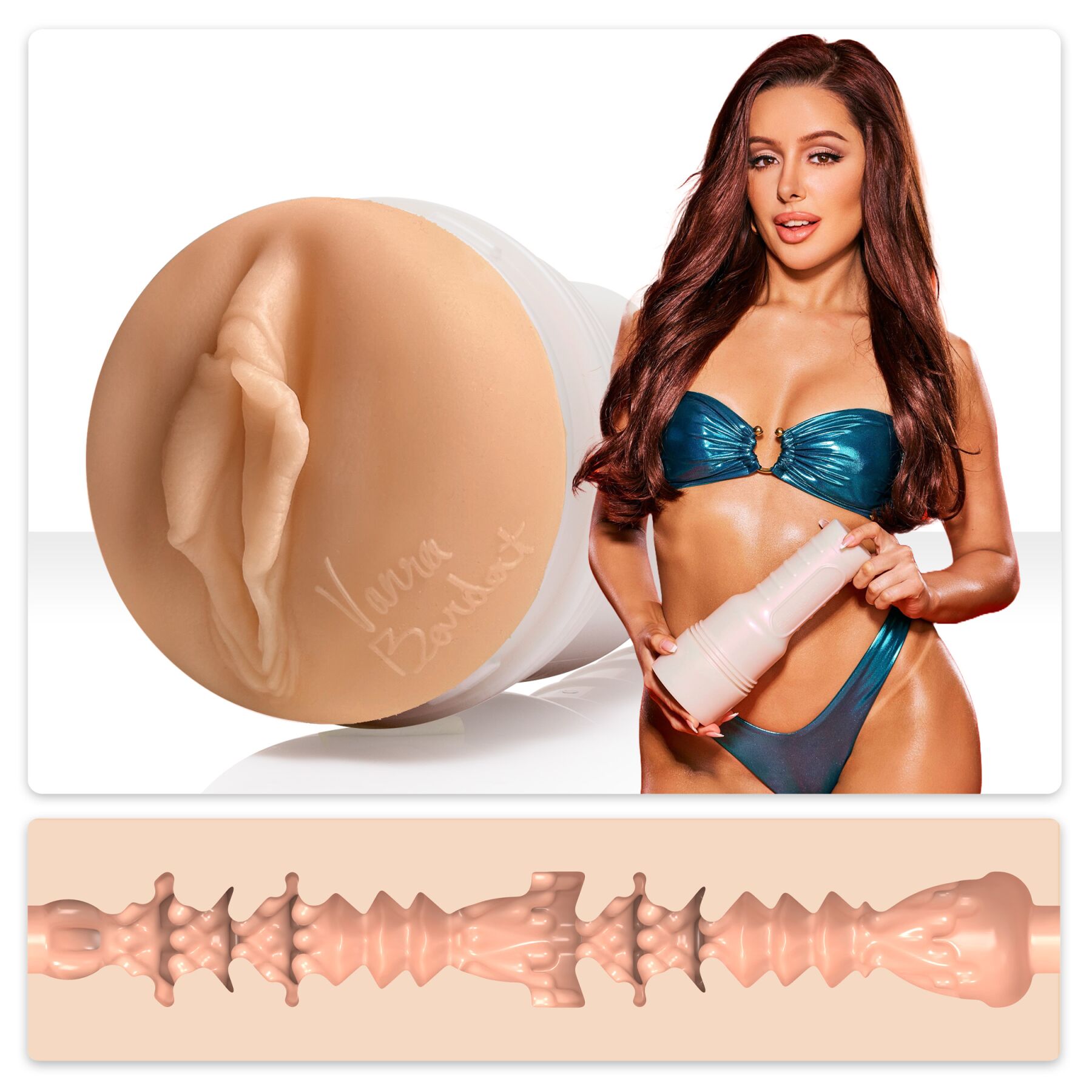 Мастурбатор Fleshlight Girls: Vanna Bardot – Dopamine, зі зліпка вагіни, дуже ніжний