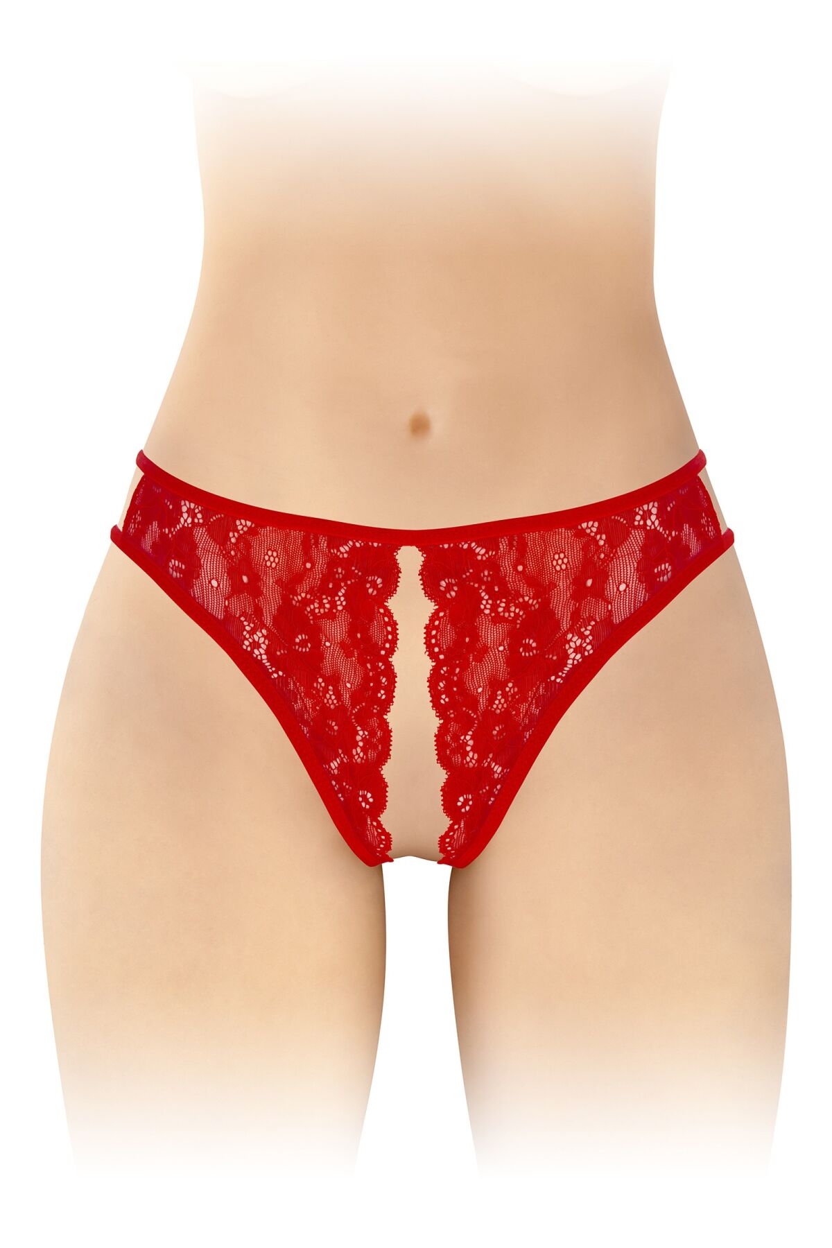 Трусики з відкритим доступом Fashion Secret Victoria Red, мереживо