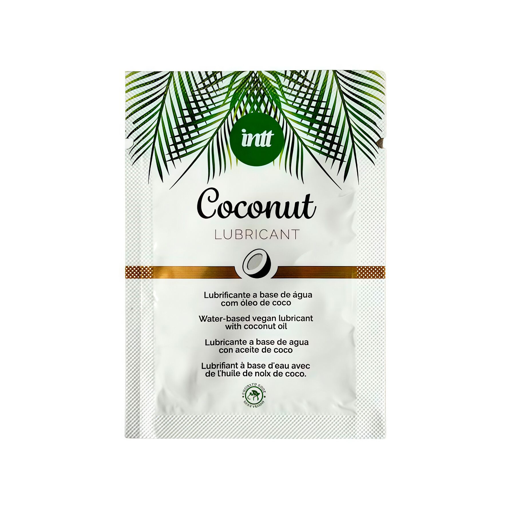 Пробник доглядального лубриканта Intt Coconut з кокосовою олією на водній основі (2 мл)