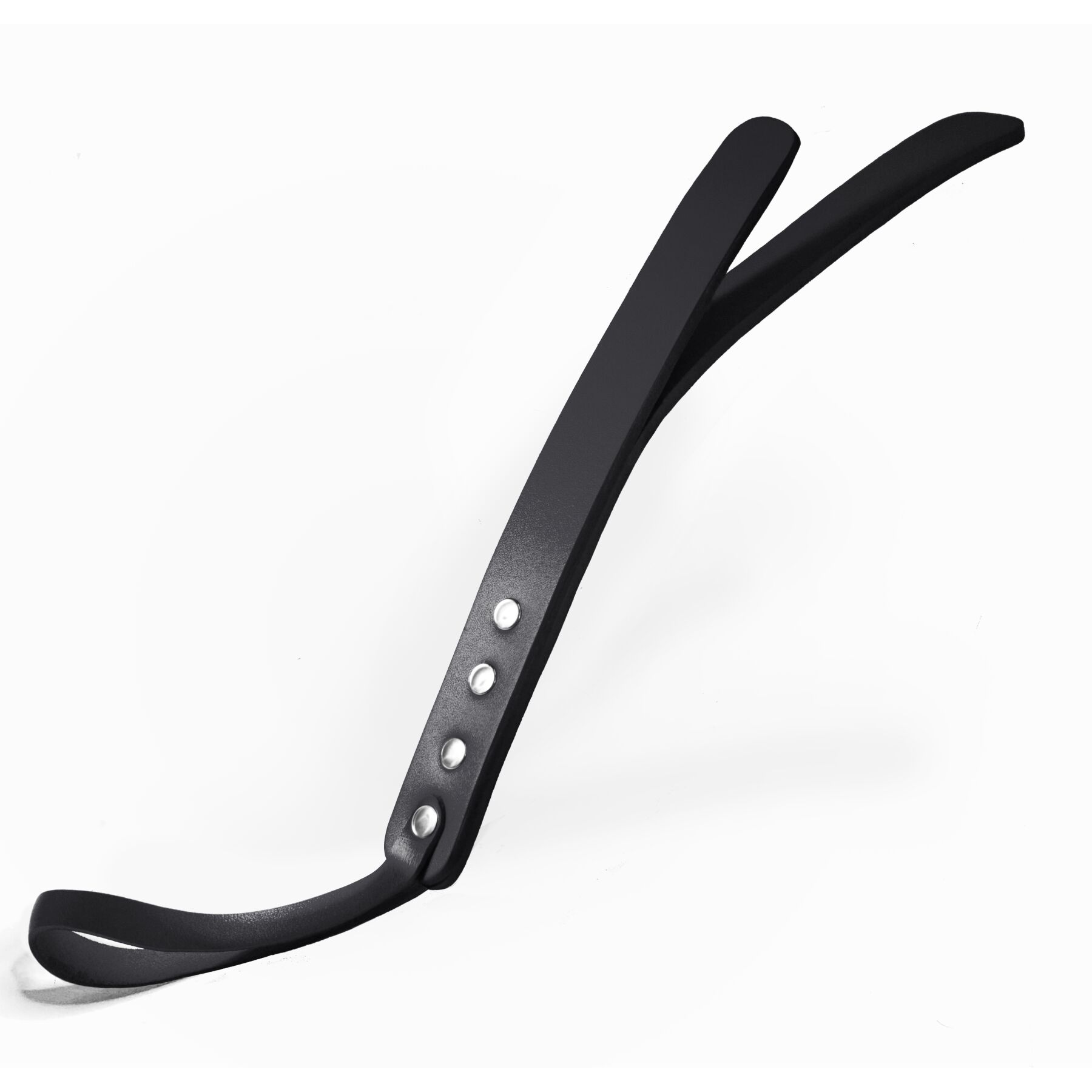 Падл двошаровий Feral Feelings Leather Mini Paddle Black, натуральна шкіра